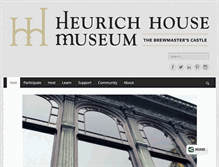 Tablet Screenshot of heurichhouse.org
